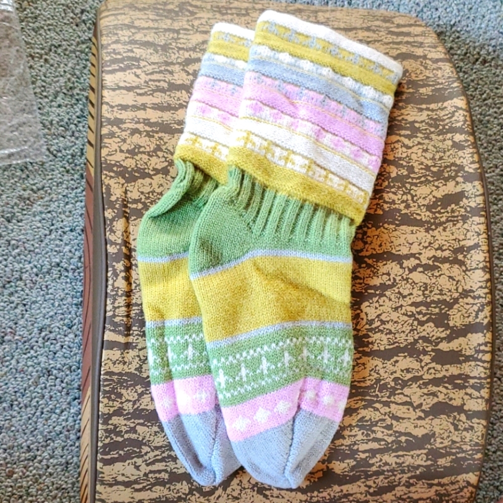 Donated Knit slipper socks